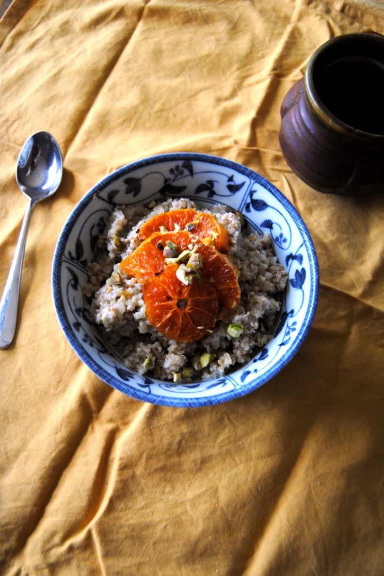 Quinoa Oatmeal Porridge With Blood Orange