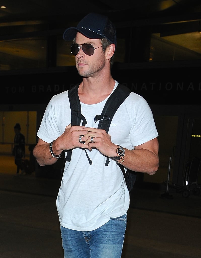 Chris Hemsworth at LAX