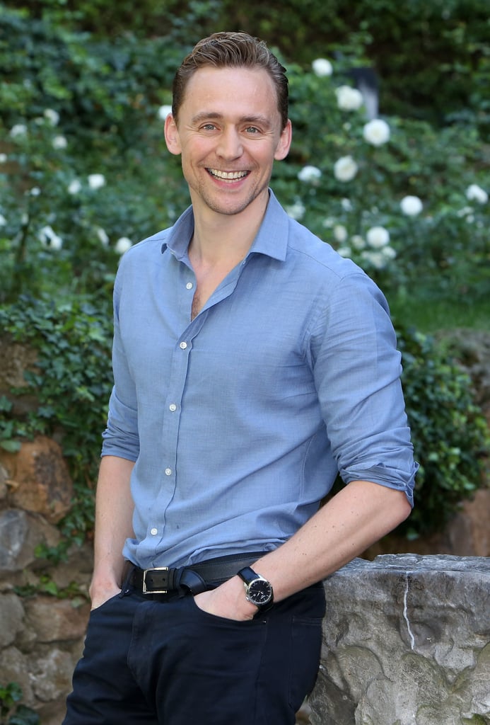 He posed like he was at middle school picture day.