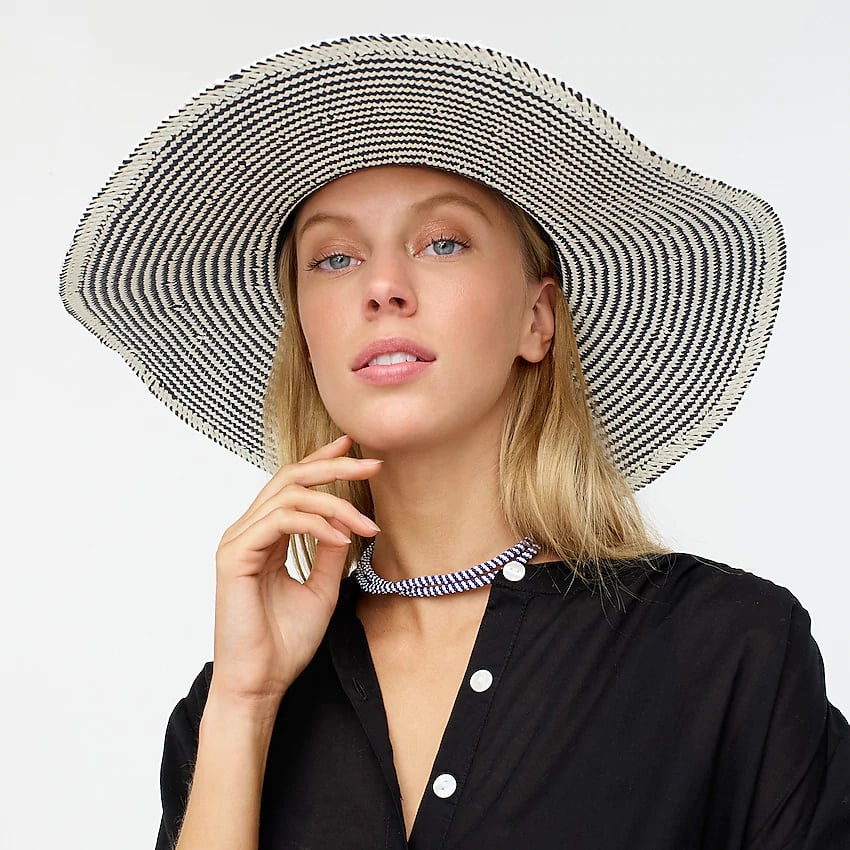 J.Crew Woven Hat With Extra-Wide Brim | Summer Hat Trends For Women ...