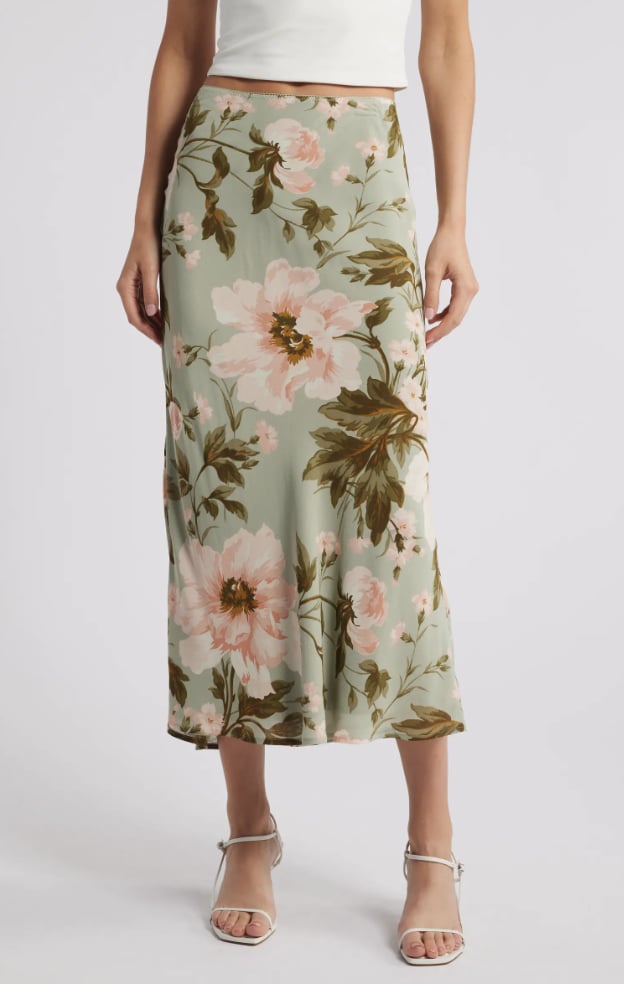 Reformation Layla Print Maxi Skirt