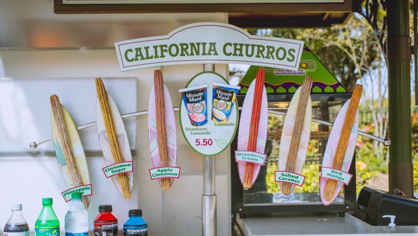 Dole Whip, Salted Caramel, Strawberry Cream-Flavored Churros