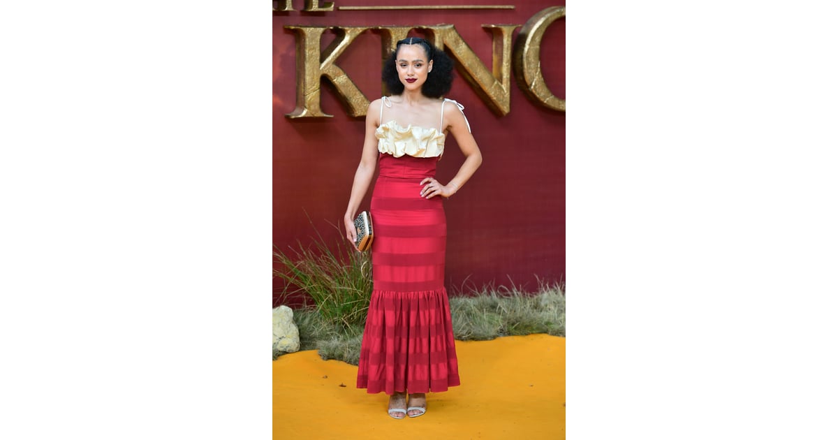 Pictured: Nathalie Emmanuel at The Lion King premiere in London