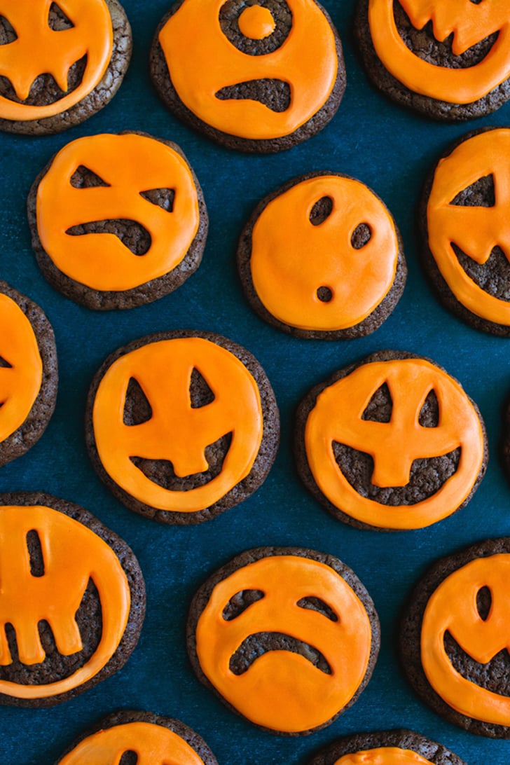 Jacko'Lantern Chocolate Cookies Halloween Desserts POPSUGAR Food