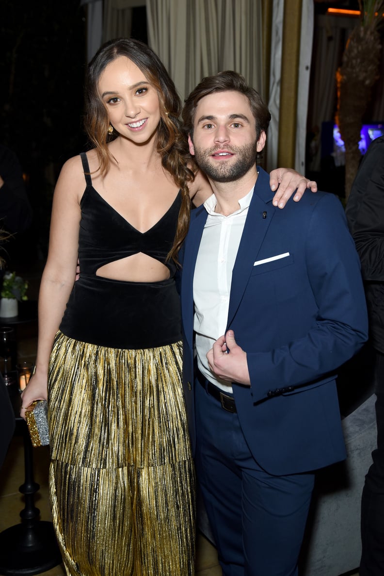 Britt Baron and Jake Borelli at EW's 2020 SAG Awards Preparty