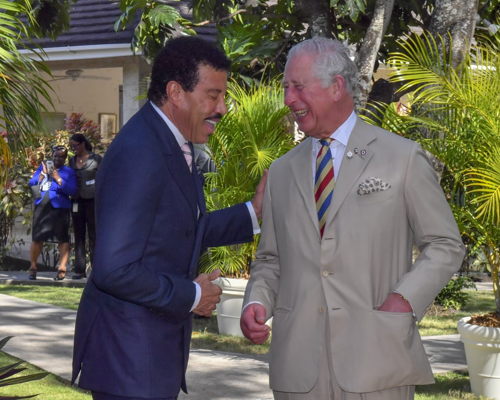 Prince Charles in Barbados With Lionel Richie Pictures