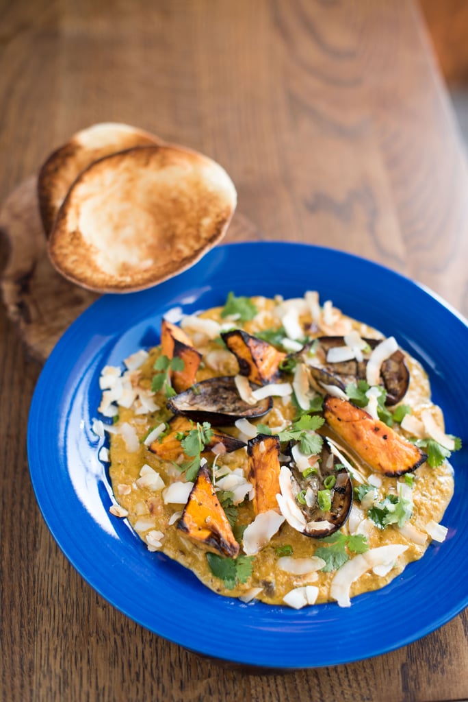 Aubergine & Sweet Potato Coconut Curry, Toasted Pita Bread POPSUGAR Middle East Food