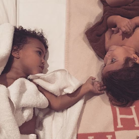 North West and Penelope Disick Bedtime Photo November 2015