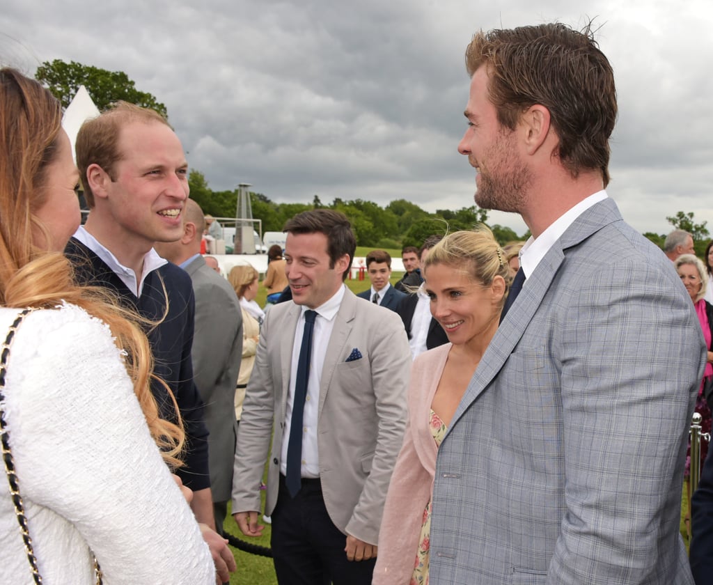 Chris Hemsworth's Family Meets Princes William and Harry