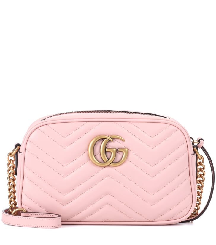 Gucci GG Marmont Leather Crossbody Bag | Pink Products | POPSUGAR Fashion Photo 7