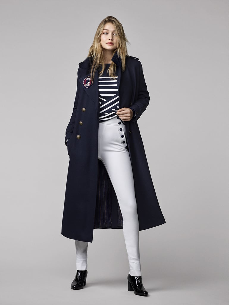 She knows Fall isn't complete without a navy-colored trench.