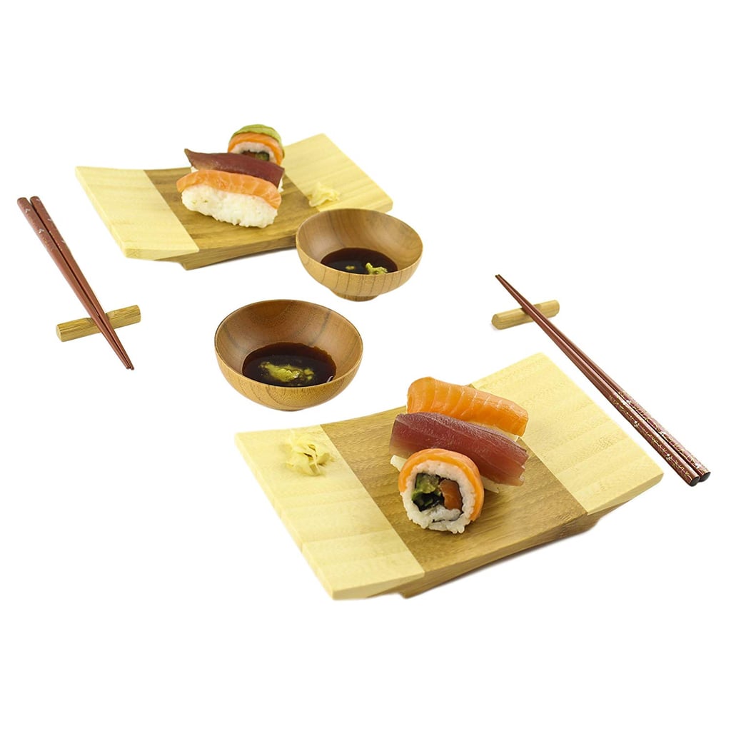 Zoie + Chloe 100 Natural Bamboo Sushi Gift Set Best Gifts For Sushi
