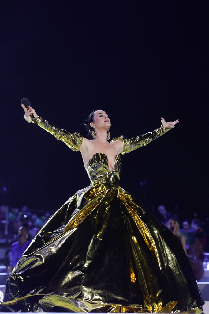 Katy Perry's Gold Dress at King's Coronation Concert