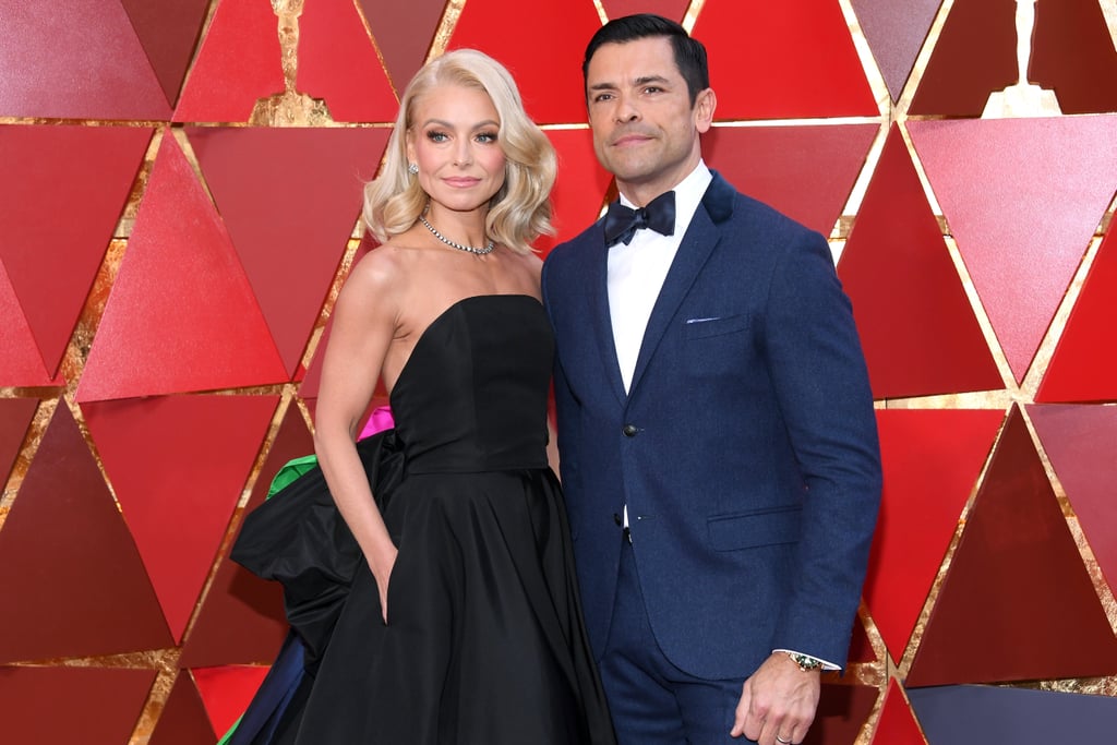 Kelly Ripa and Mark Consuelos at the 2018 Oscars