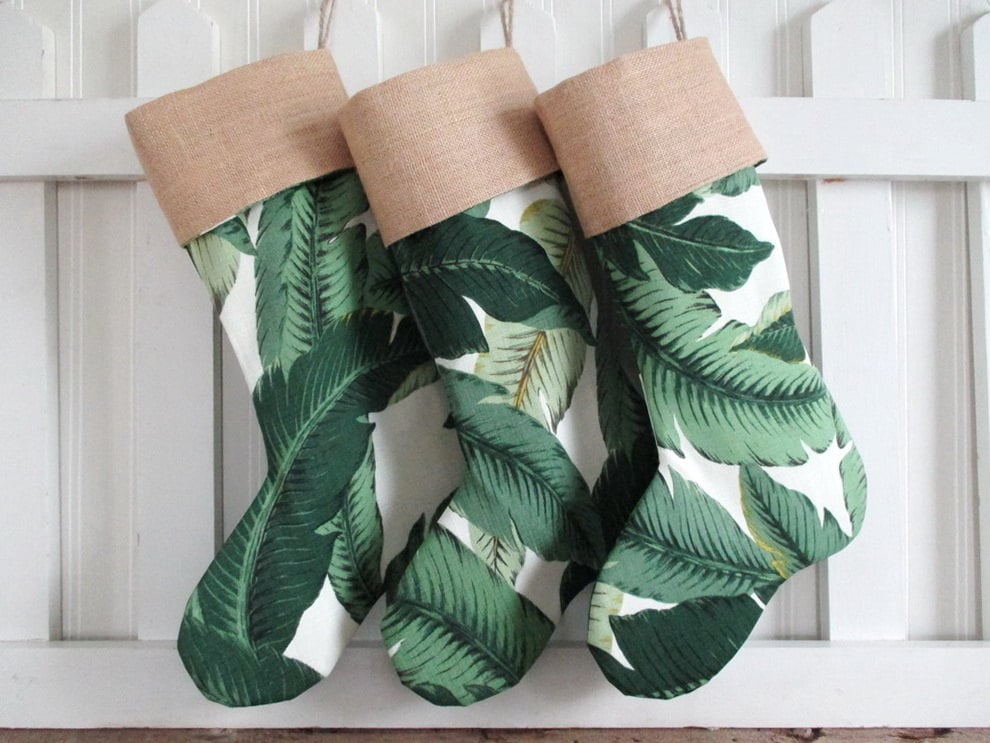 The trendy banana-leaf print has made its way onto just about every surface over the past year, including these popular Tropical Stockings ($35).