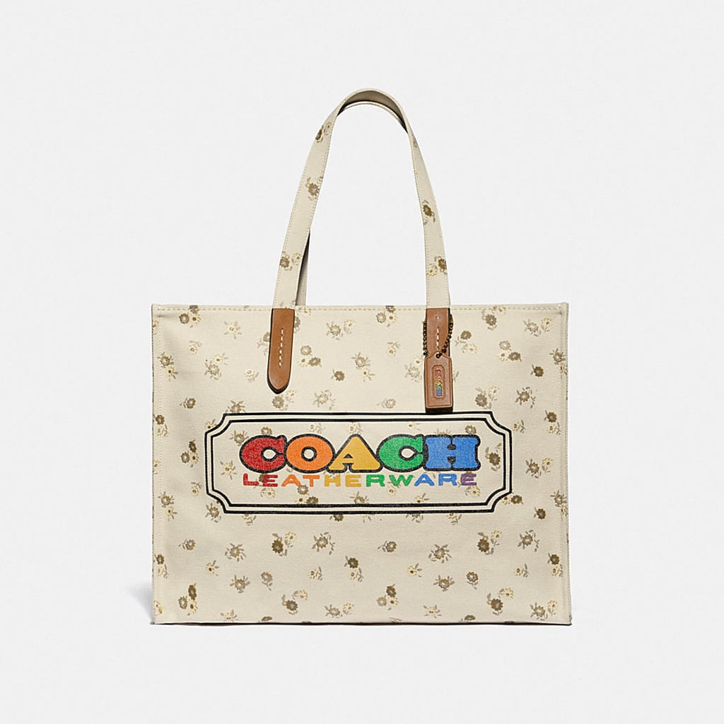 Coach Tote With Rainbow Coach Badge