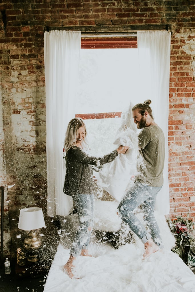 Cozy Engagement Photo Shoot in a Loft Cozy Engagement Photo Shoot in a Loft