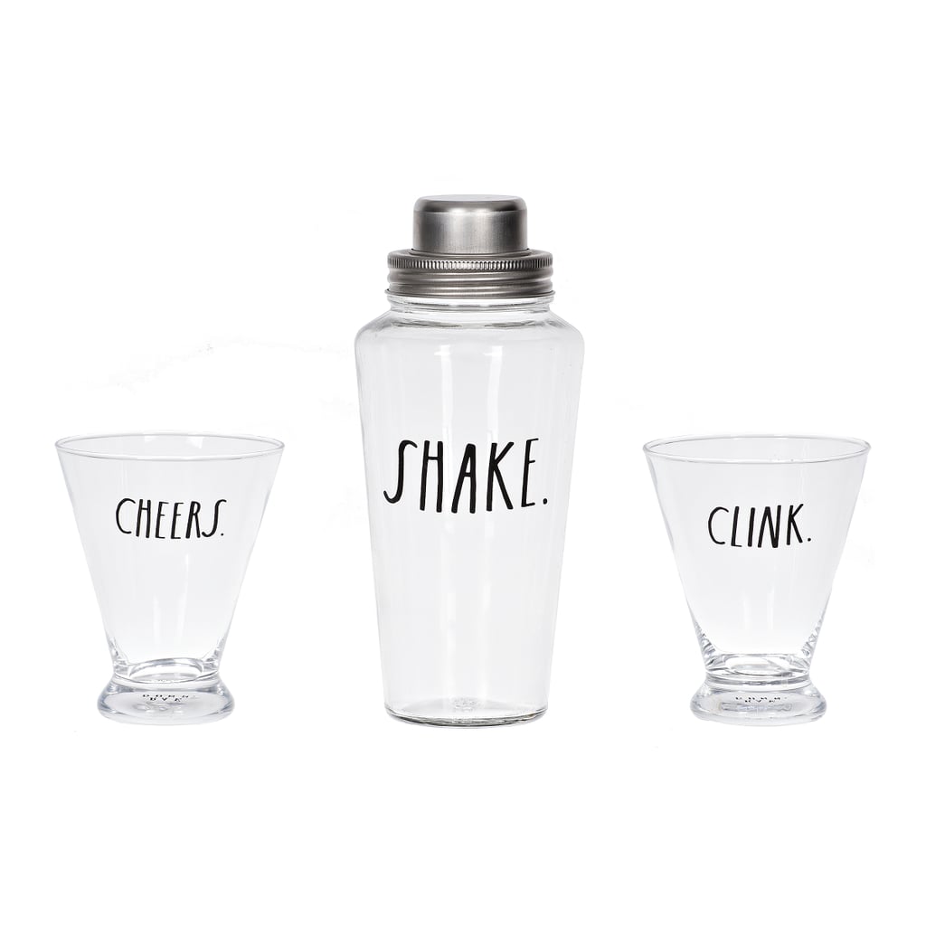Cocktail Shaker With Glasses Rae Dunn Holiday Collection 2018