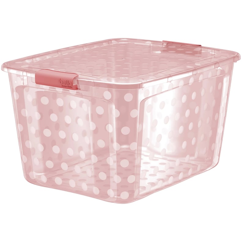 80-Quart Utility Storage Bin in Pink Dust