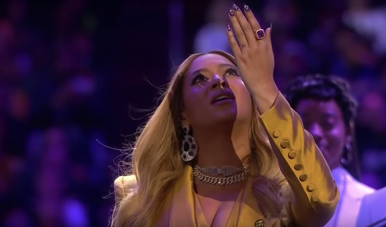 Beyoncé's Nail Art Tribute to Kobe and Gianna Bryant