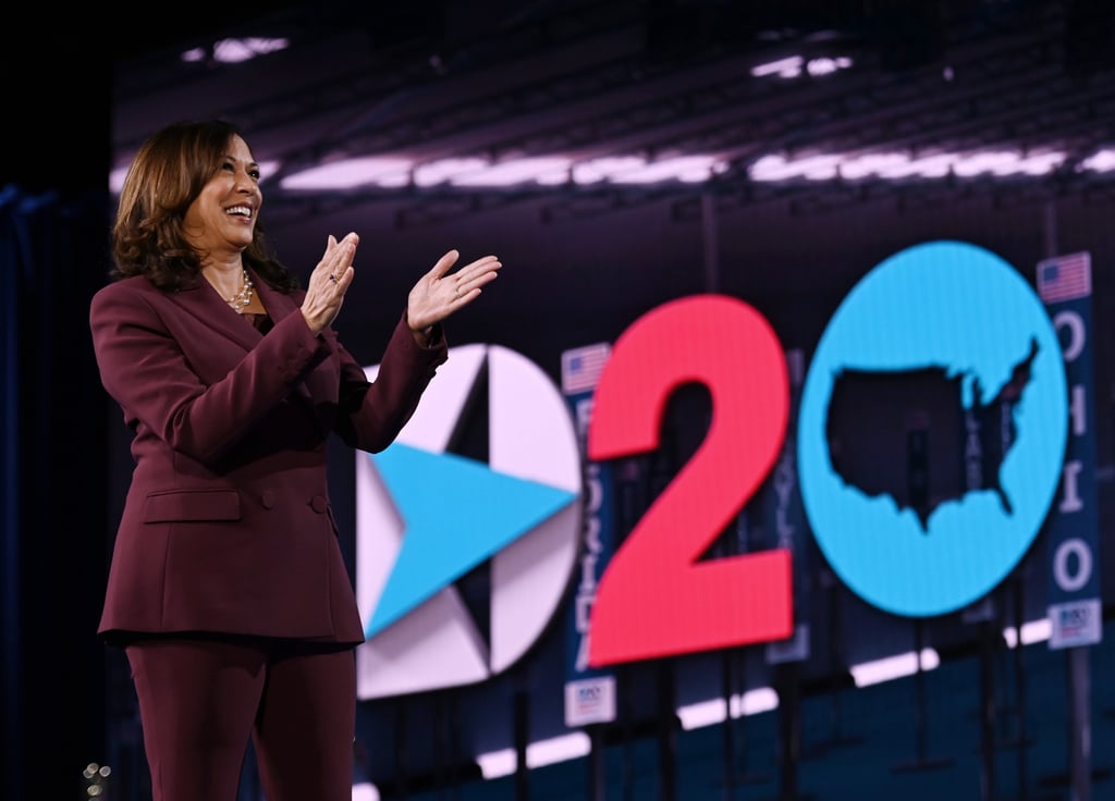 The Meaning Behind Kamala Harris's Plum Pantsuit at the DNC