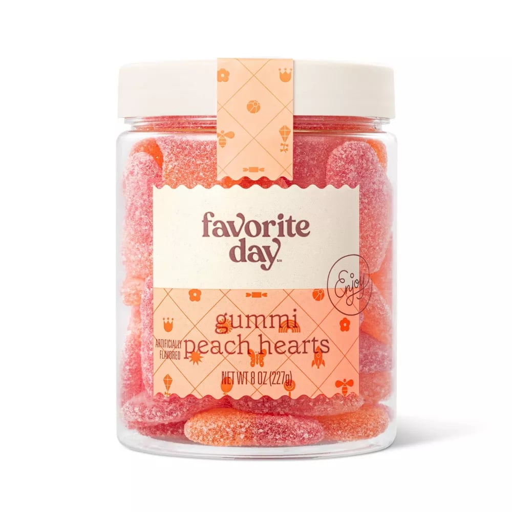 A Sweet Treat: Favorite Day Gummy Peach Hearts