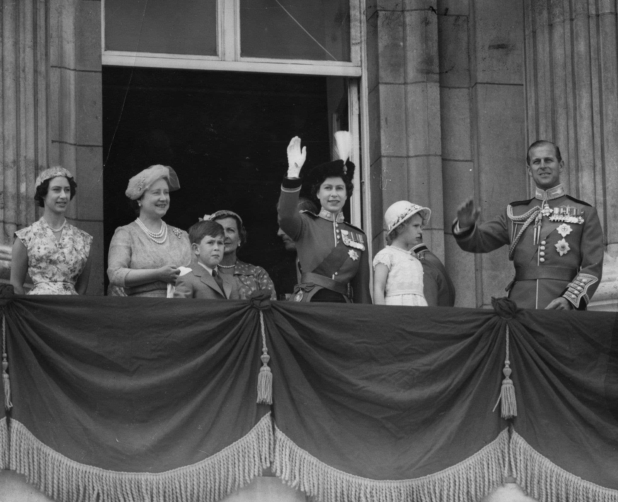 The Royal Family At Trooping The Colour Through The Years Popsugar Celebrity
