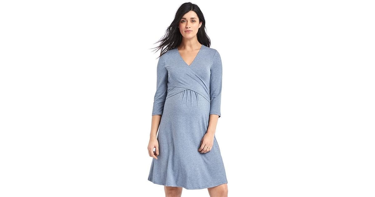 gap denim wrap dress