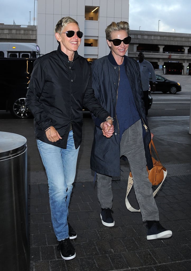 Ellen DeGeneres and Portia de Rossi in LA July 2016