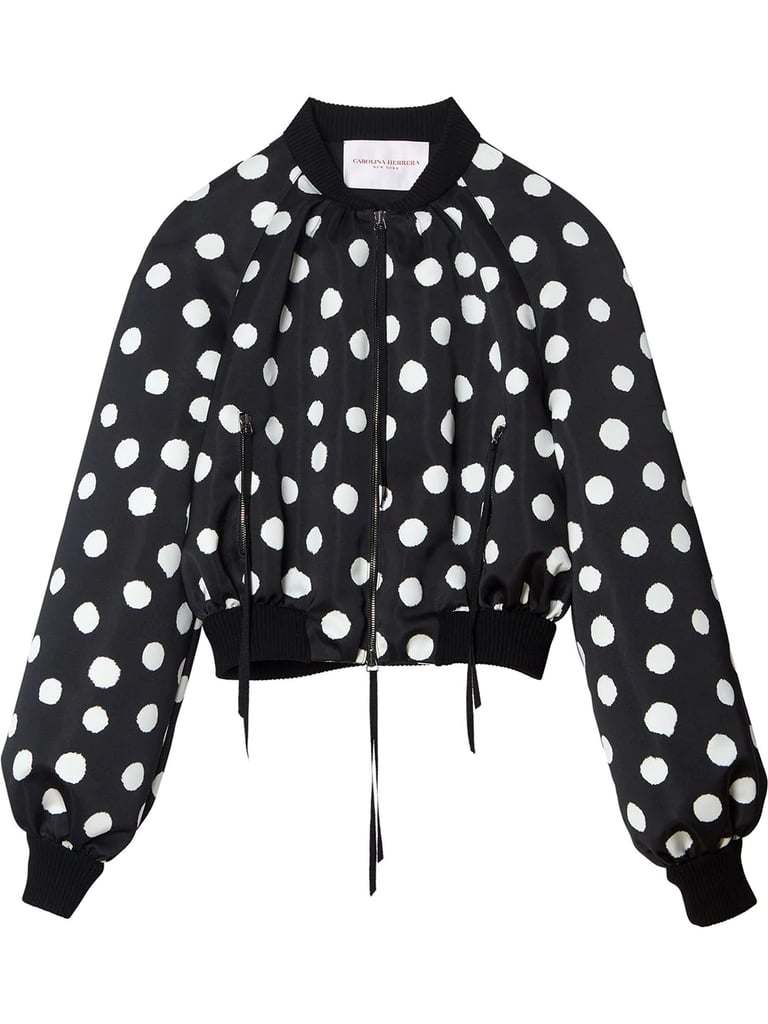 Carolina Herrera Polka Dot Bomber Jacket ($1,833, originally $3,666)