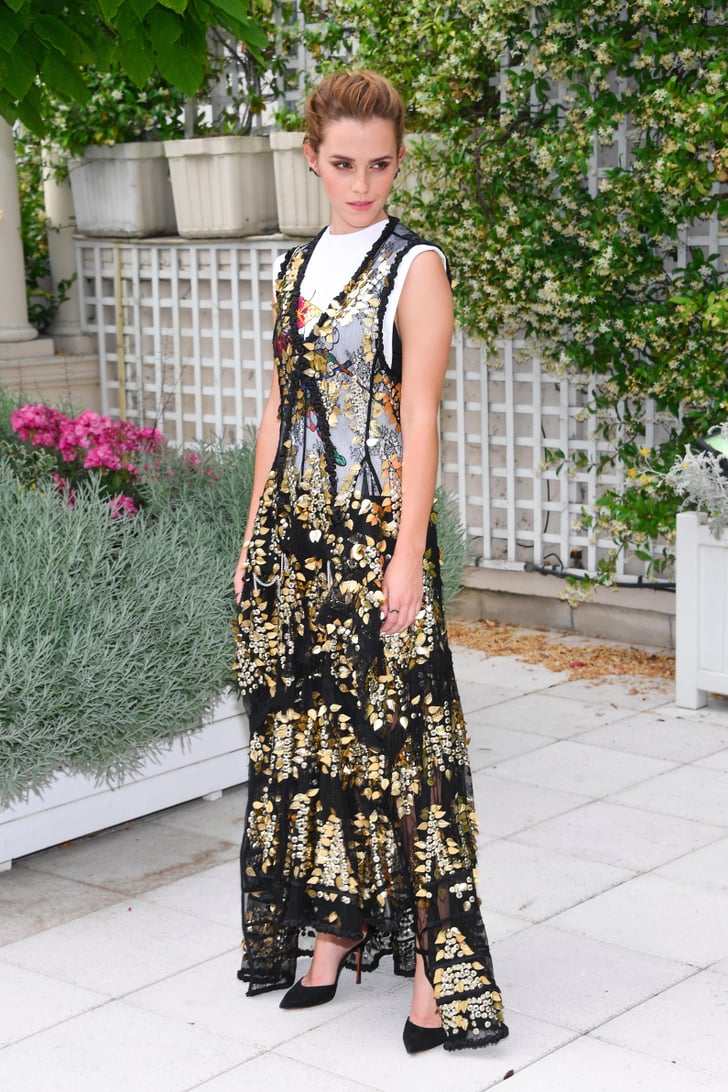 Emma Watson Sheer Louis Vuitton Dress