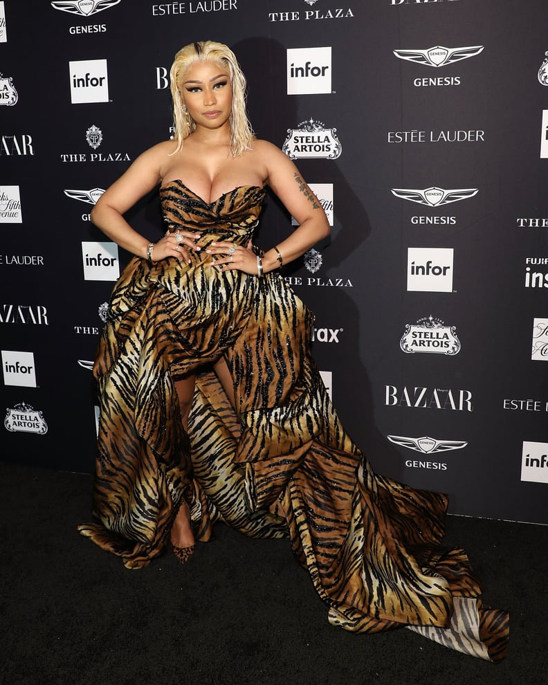 Nicki Minaj Arrives at Harper's Bazaar ICONS Party