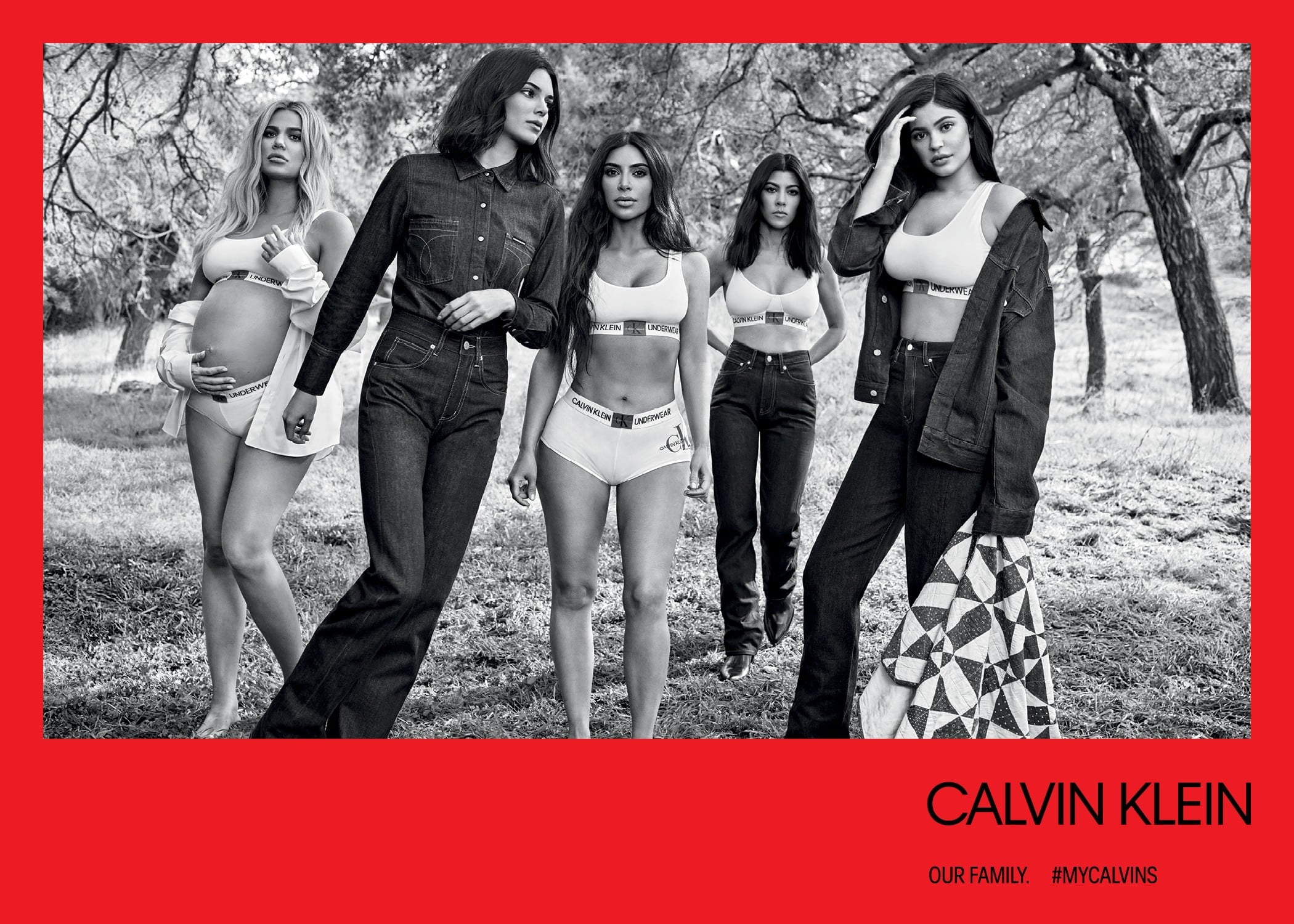 See the Kardashian-Jenner Sisters' Calvin Klein Underwear and