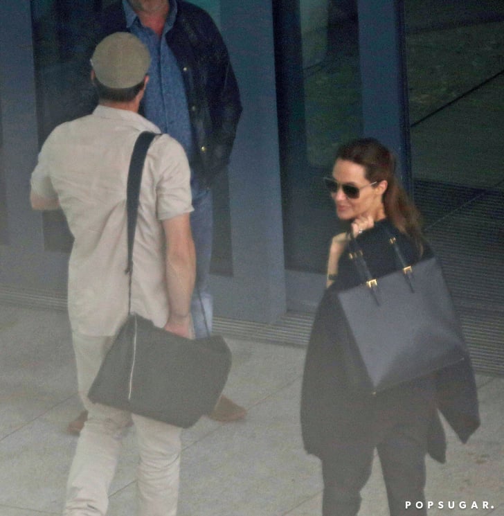 Cheerio! Angelina Jolie and Brad Pitt Bid Farewell to London Cheerio! Angelina Jolie and Brad Pitt Bid Farewell to London