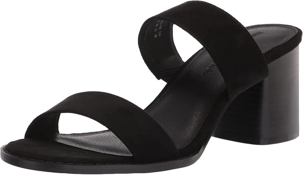 A Timeless Heel; Amazon Essentials Women's Two Strap Heeled Slide Sandal