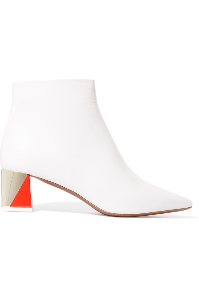 Neous Leather Ankle Boots in White