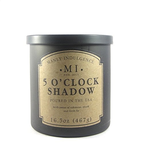 Manly Indulgence Large Single Wick Candle in 5 O'Clock Shadow