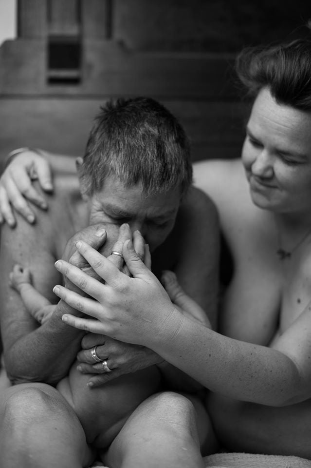 Three Generations of Women Breastfeeding Photo