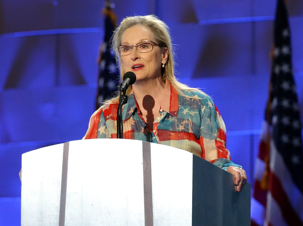 Meryl Streep American Flag Dress at DNC 2016