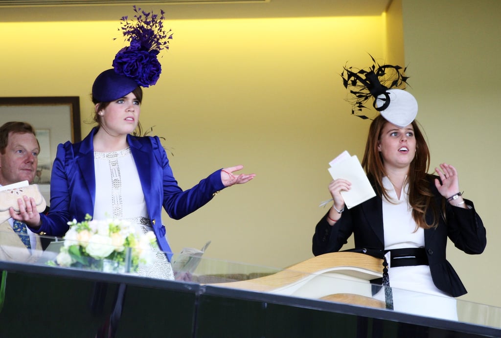 Princess Eugenie enjoys a good day at the races with her sister