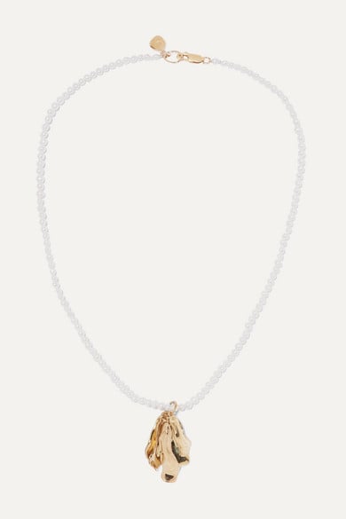 Leigh Miller Azalea Gold-Plated Pearl Necklace