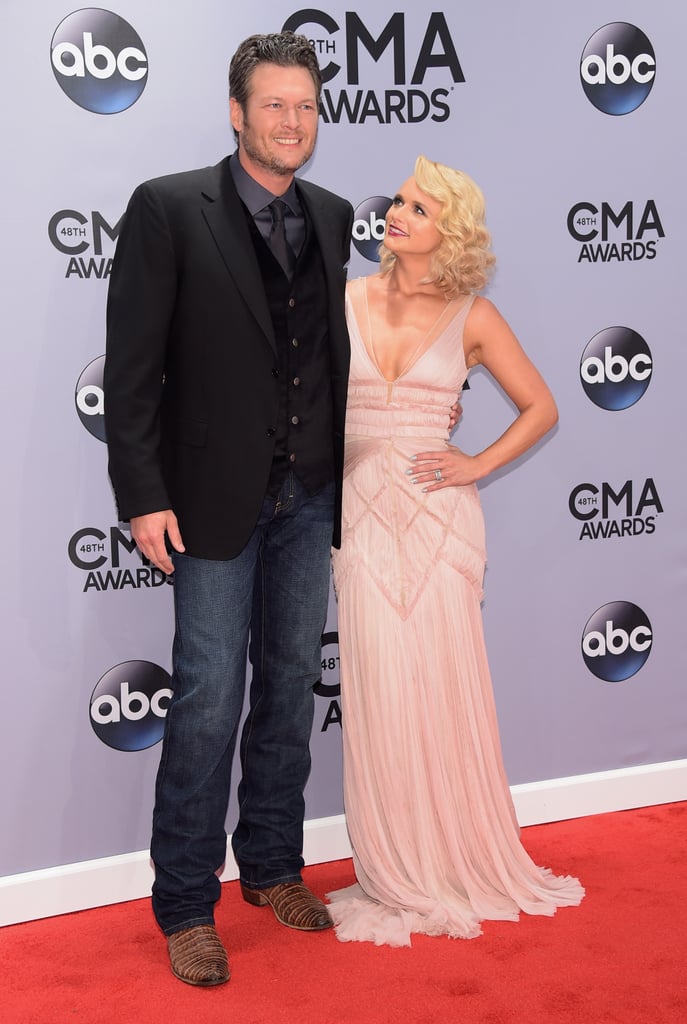 Blake Shelton and Miranda Lambert at the CMA Awards 2014