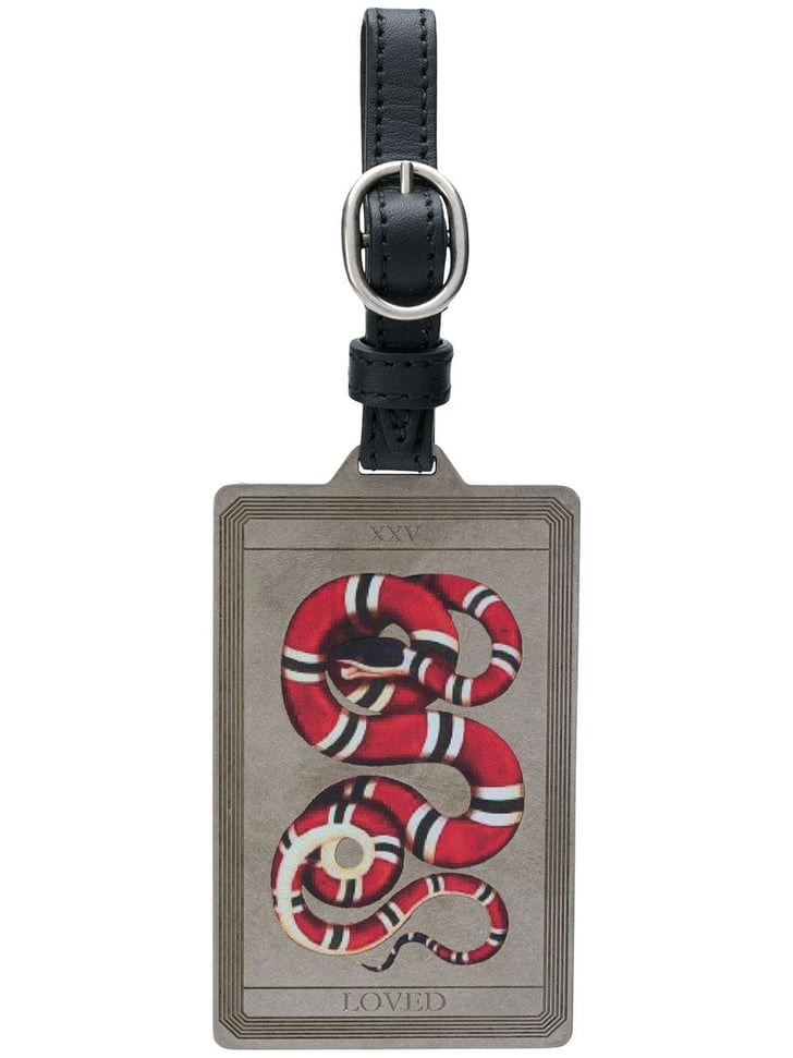 Gucci Embroidered Luggage Tag Luxury Travel Accessories POPSUGAR