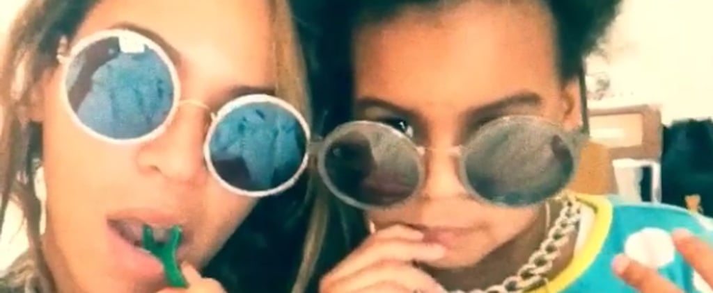 Beyonce and Blue Ivy Flossing