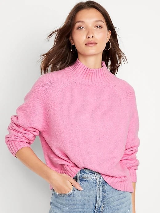 Old Navy Mock-Neck Cropped Sweater