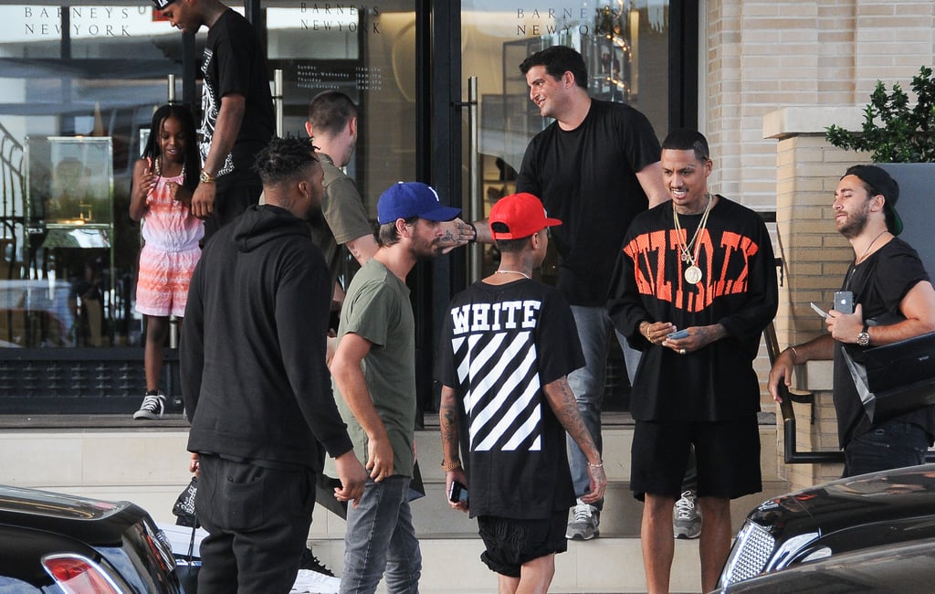 Scott Disick Runs Into Tyga While Shopping