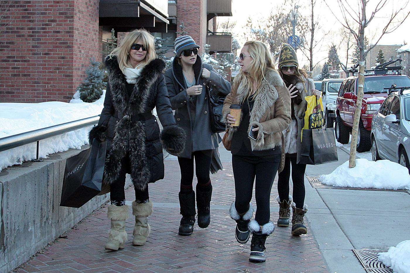 Kate, Goldie and Ryder in Aspen