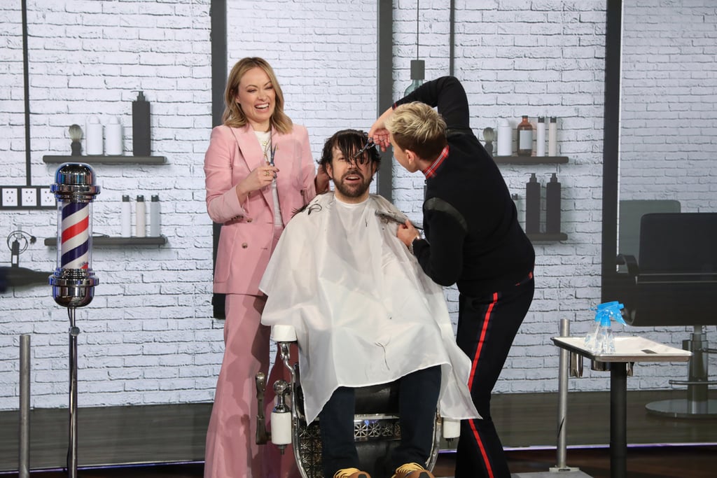 Olivia Wilde Cut Jason Sudeikis's Hair on The Ellen Show