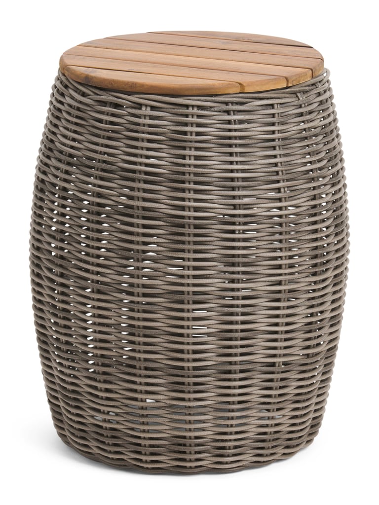 Indoor Outdoor Small Wicker Accent Table