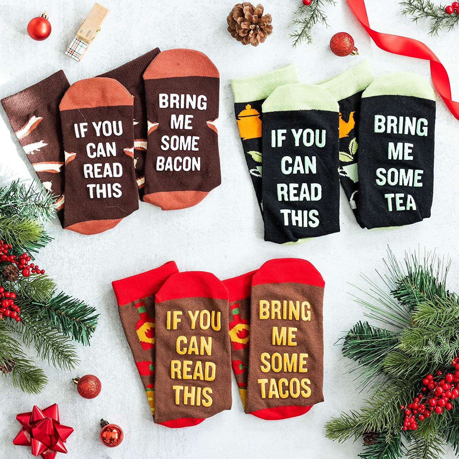 Bring me some cookies Stocking Stuffers Birthdays Christmas Novelty Socks Just Because Anniversaries